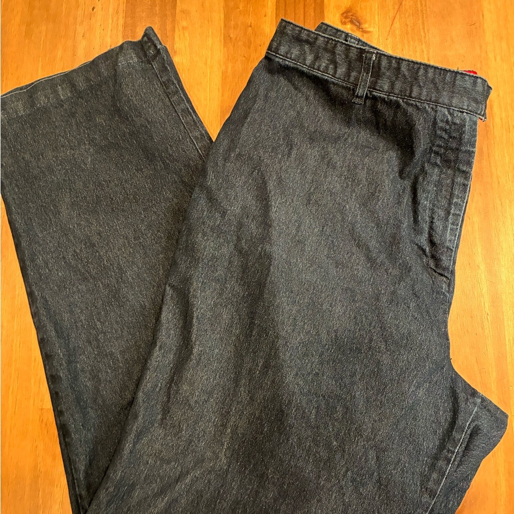 Kathy Ireland Women's Dark Wash Blue Straight Leg Jeans